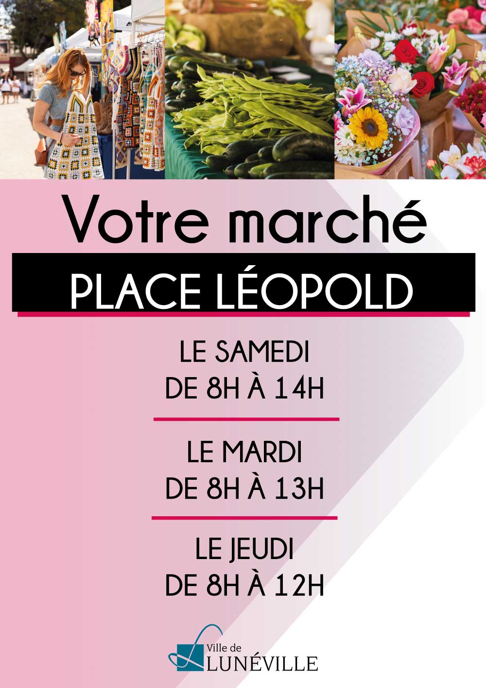 Horaires du marché